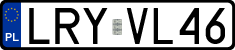 License plates of Poland, Regular car plates
