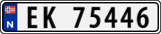 License plate of Norway, Cars