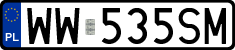 License plates of Poland, Regular car plates