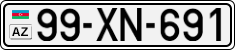 License plate of Azerbaijan, Cars