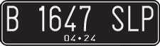 License plate of Indonesia, Regular plates