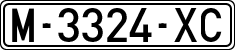 License plates of Spain, 1971 year series