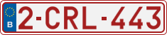 License plate of Belgium, Regular plates (2010)