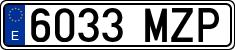 License plates of Spain, Ordinary (2000)
