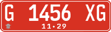 License plate of Indonesia, Government and public administrations