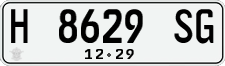 License plate of Indonesia, Regular plates