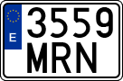 License plates of Spain, Ordinary (2000)