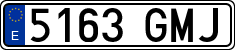 License plates of Spain, Ordinary (2000)
