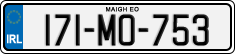 License plate of Ireland, Regular plates