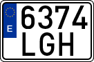 License plates of Spain, Ordinary (2000)