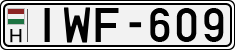 license plates of Hungary, Cars (1990)