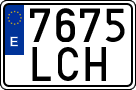 License plates of Spain, Ordinary (2000)