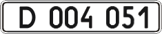 License plate Ukraine, Diplomatic