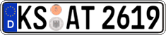 German license plate, Regular plates