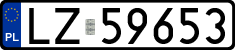 License plates of Poland, Regular car plates