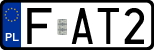 License plates of Poland, Regular car plates