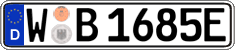 German license plate, Electric vehicles
