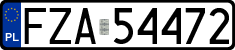 License plates of Poland, Regular car plates