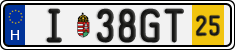 license plates of Hungary, Temporary (2022)