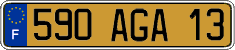 French license plate, FNI
