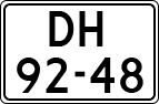 License plate of the Netherlands, Imported oldtimers (cars)