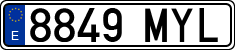 License plates of Spain, Ordinary (2000)