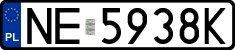 License plates of Poland, Regular car plates