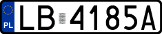 License plates of Poland, Regular car plates