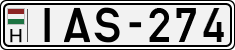 license plates of Hungary, Cars (1990)