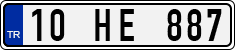 License plate of Turkey, Regular plates