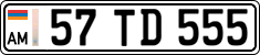 License plate of Armenia, Private owners