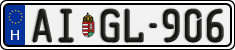 license plates of Hungary, Regular plates (2022)