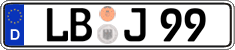 German license plate, Regular plates