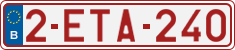 License plate of Belgium, Regular plates (2010)