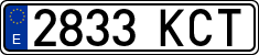 License plates of Spain, Ordinary (2000)