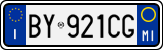 License plate of Italy, Cars (1994 year series)