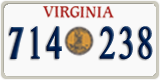 Virginia, Great Seal (123 456)
