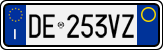 License plate of Italy, Cars (1994 year series)