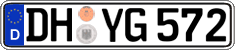 German license plate, Regular plates