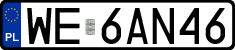 License plates of Poland, Regular car plates