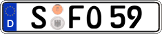 German license plate, Regular plates