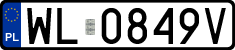 License plates of Poland, Regular car plates
