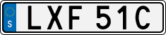 License plate of Sweden, Regular plates