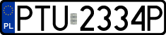 License plates of Poland, Regular car plates