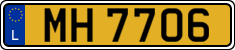 License plate of Luxembourg, 2003 year system