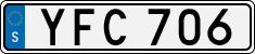 License plate of Sweden, Regular plates