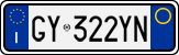 License plate of Italy, Cars (1994 year series)