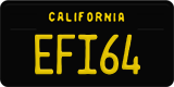 California, Vanity Plates