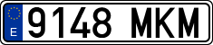 License plates of Spain, Ordinary (2000)
