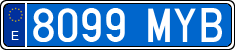 License plates of Spain, Ordinary (2000)
